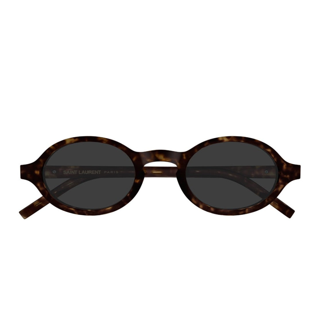Saint Laurent Black Monogram Acetate Oval Sunglasses