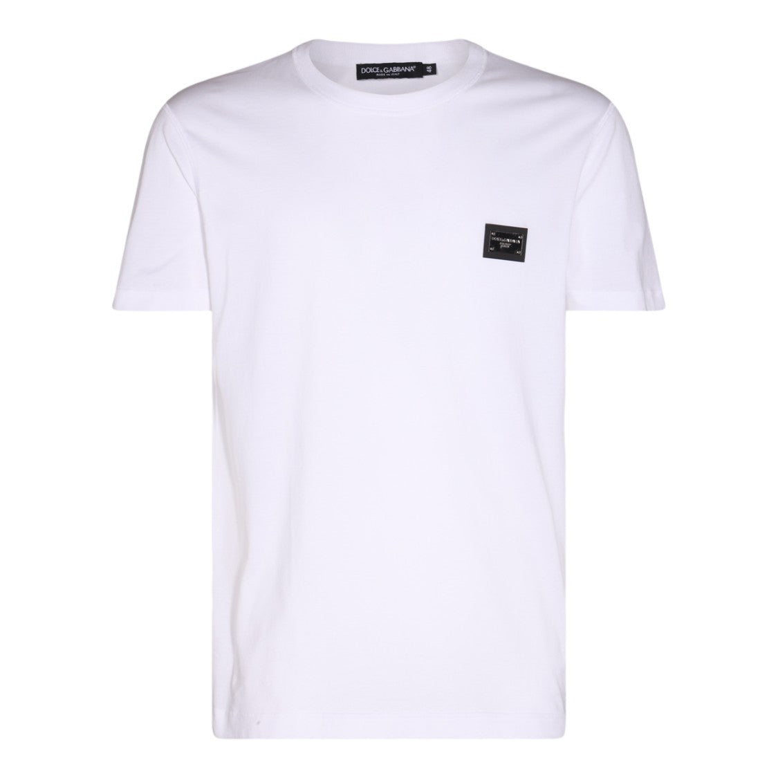 Dolce & Gabbana Minimalist Branding Crewneck Cotton T-Shirt