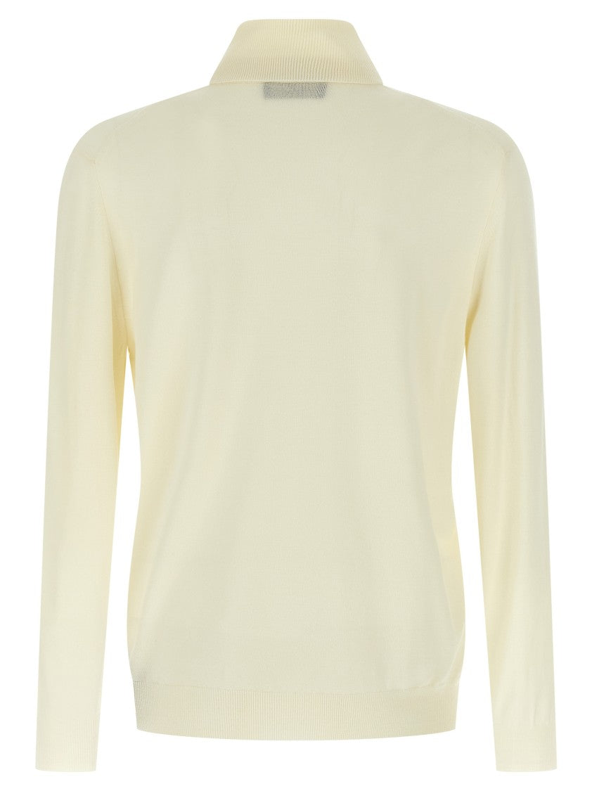 Zanone Lightweight Flexwool Sweater With Turned-Up High Neck