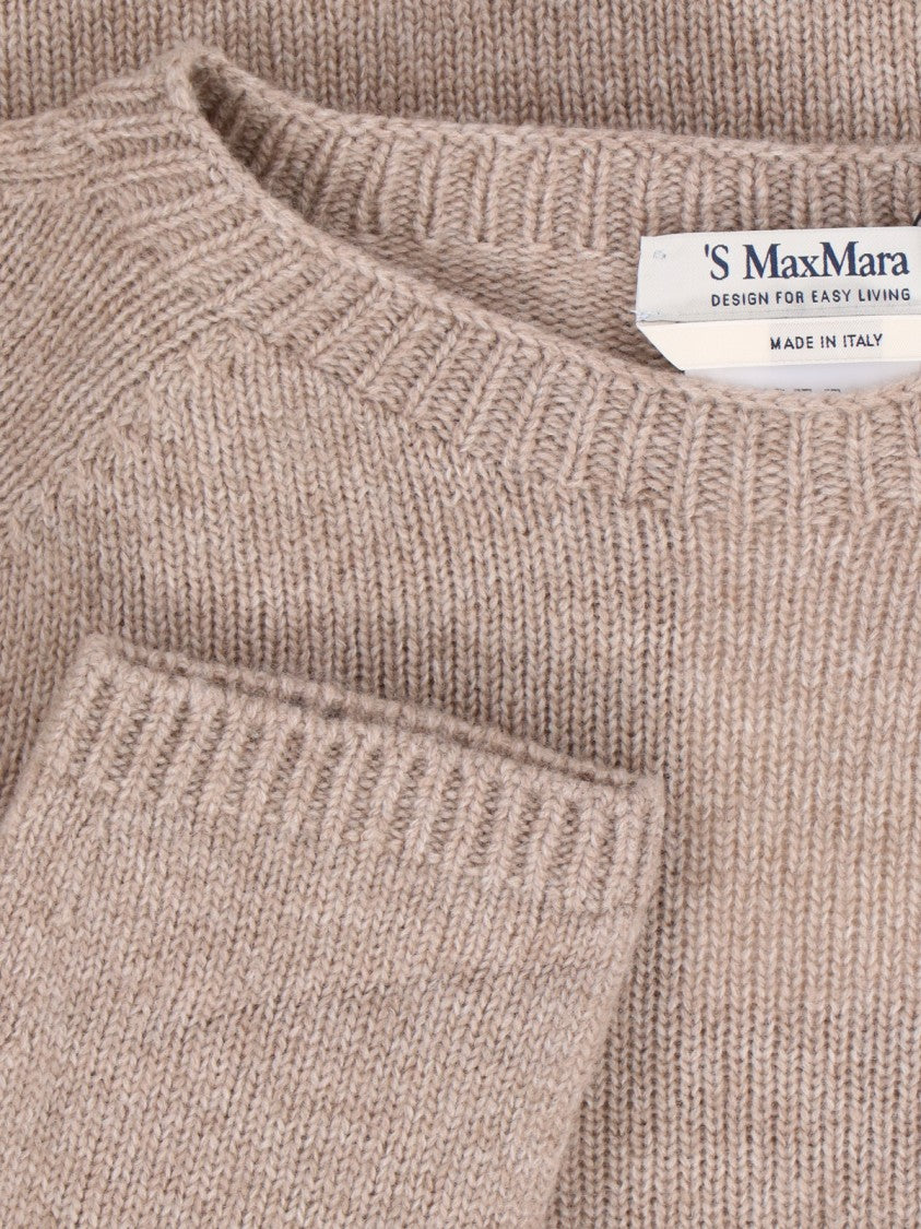 Max Mara Soft Knit Sweater In Wool And Cashmere Blend