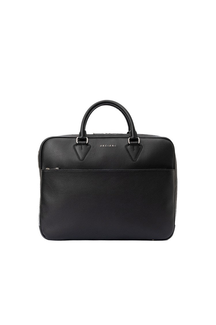 Orciani Leather Business Handbag