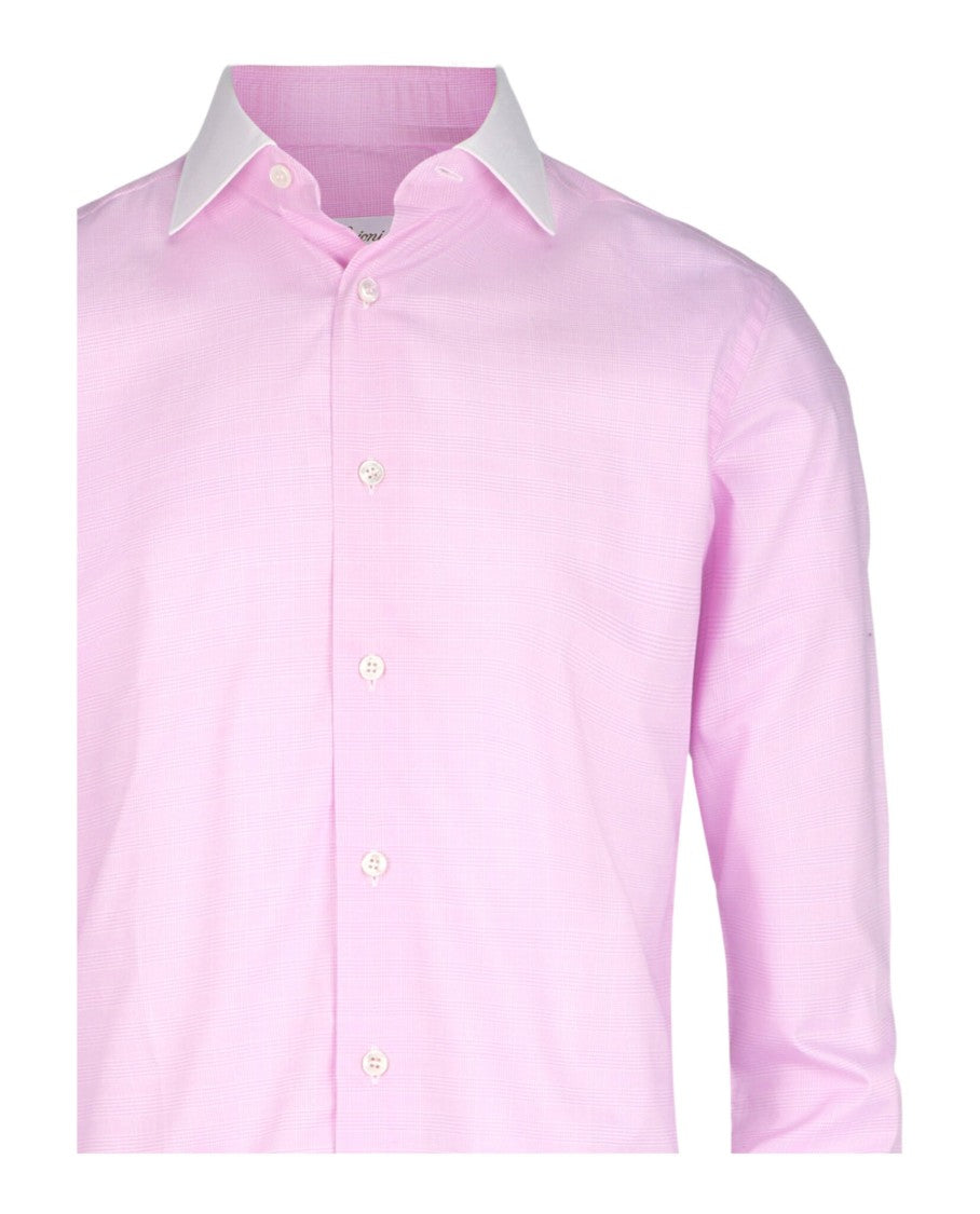 Brioni Slim-Fit Houndstooth Dress Shirt