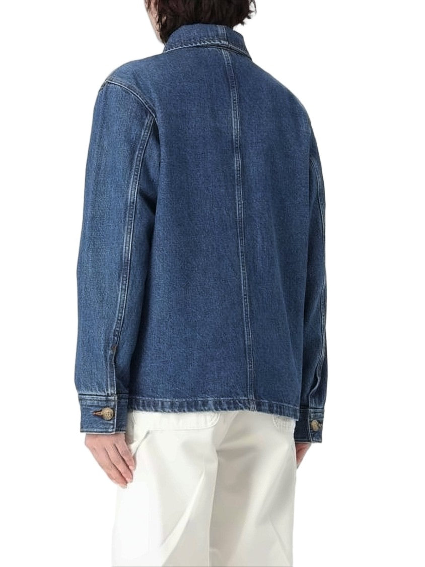 A.P.C. Classic Straight-Cut Denim Jacket With Button-Up Front