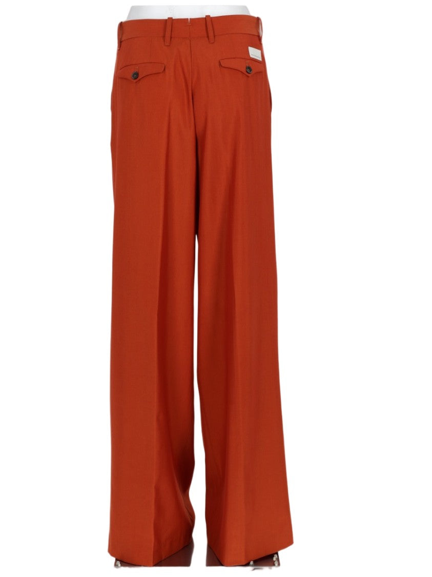 Nine In The Morning Wide-Leg Tailored Trousers With High Waist And Belt Loops