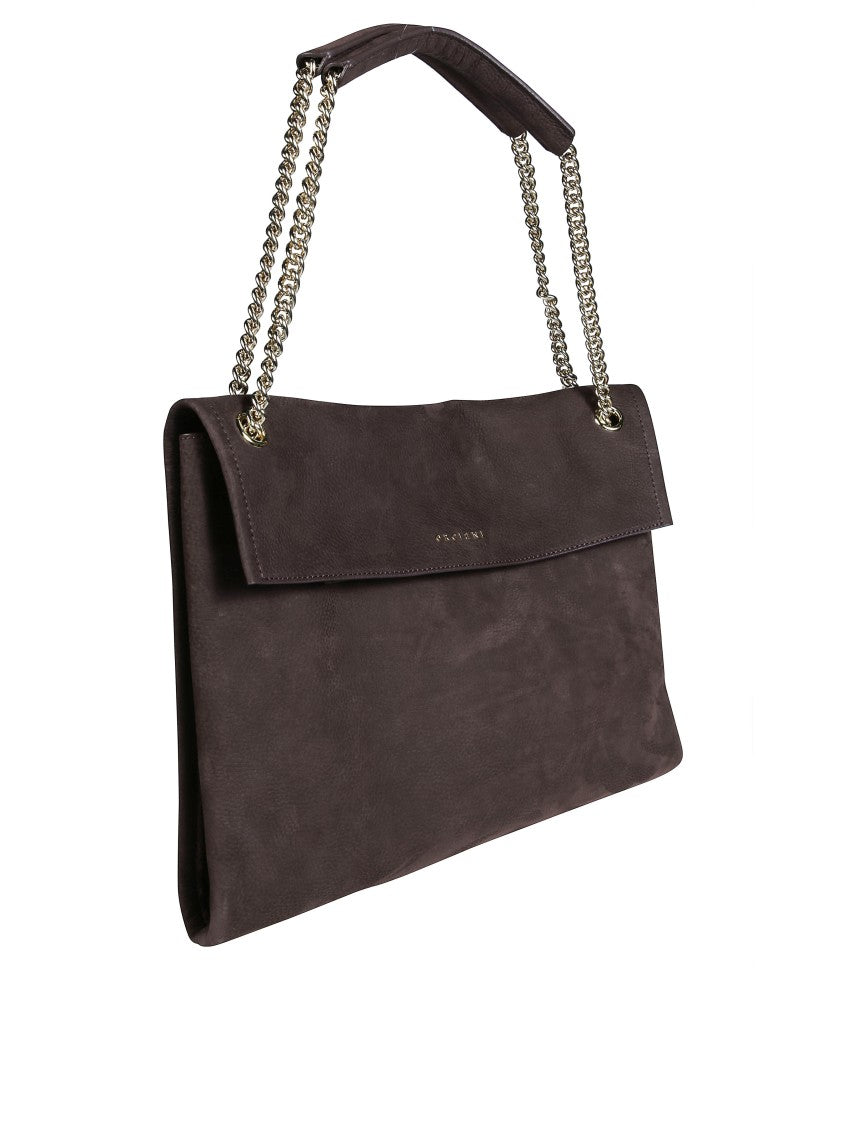 Orciani Venus Nabucco Midi Nubuck Leather Shoulder Bag