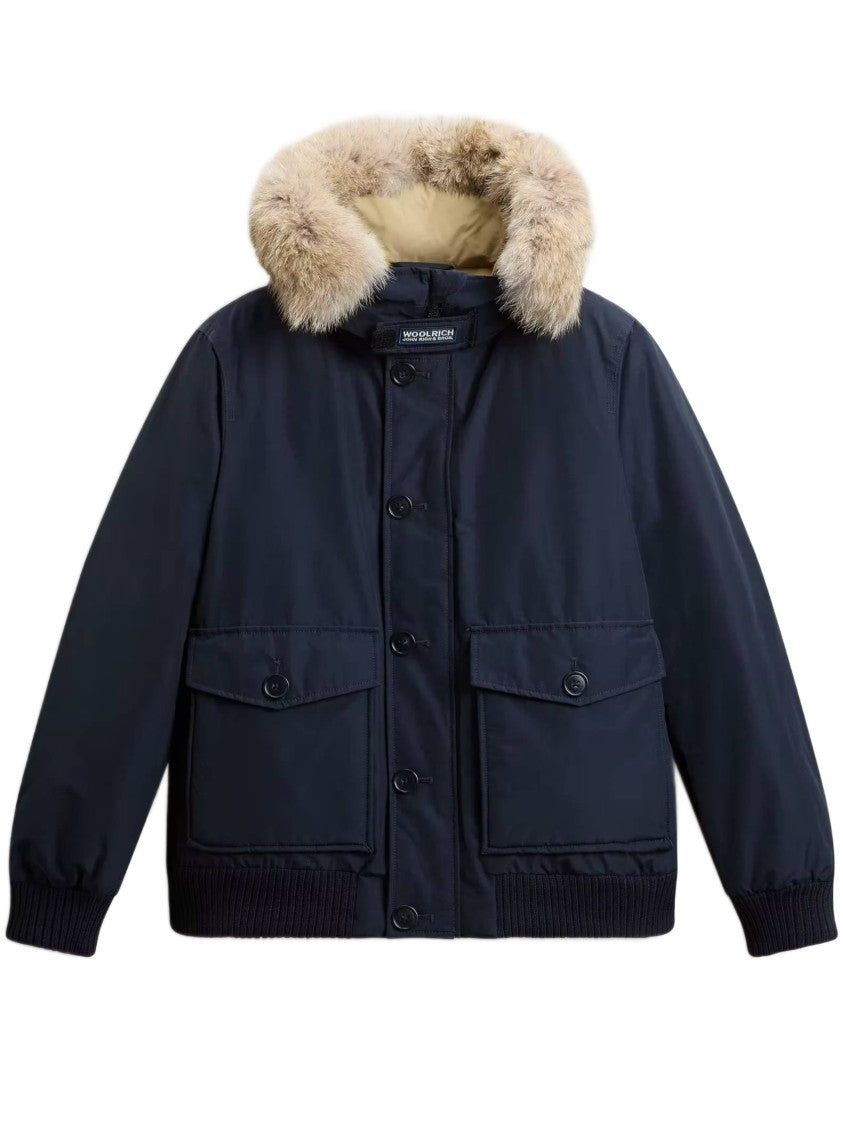 Woolrich Polar Detachable Fur Down Bomber Jacket