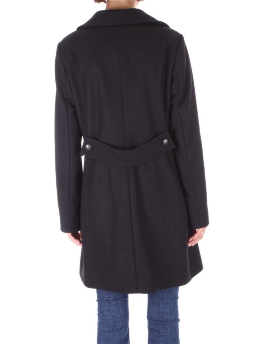 Fay Black Single-Breasted Coat