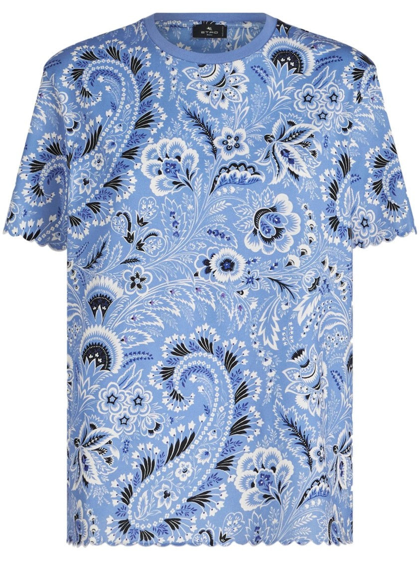 Etro Short Sleeve T-Shirt With Floral