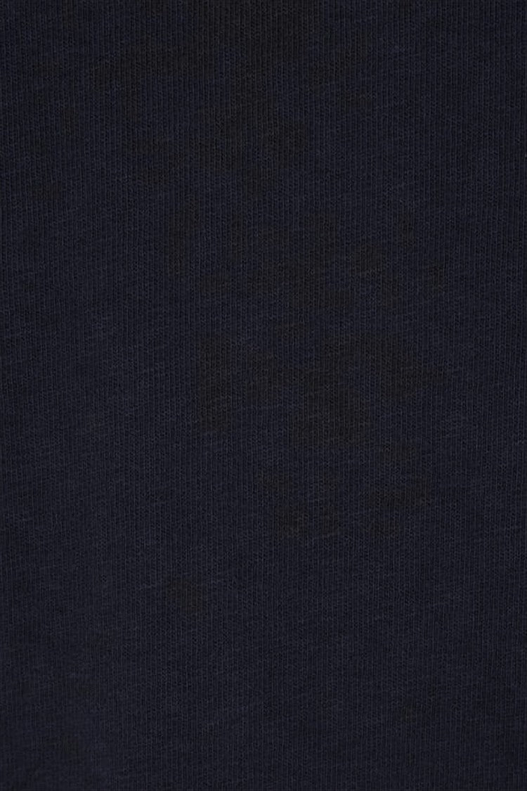 Stone Island Relaxed-Fit Blue Hoodie With Ribbed Details