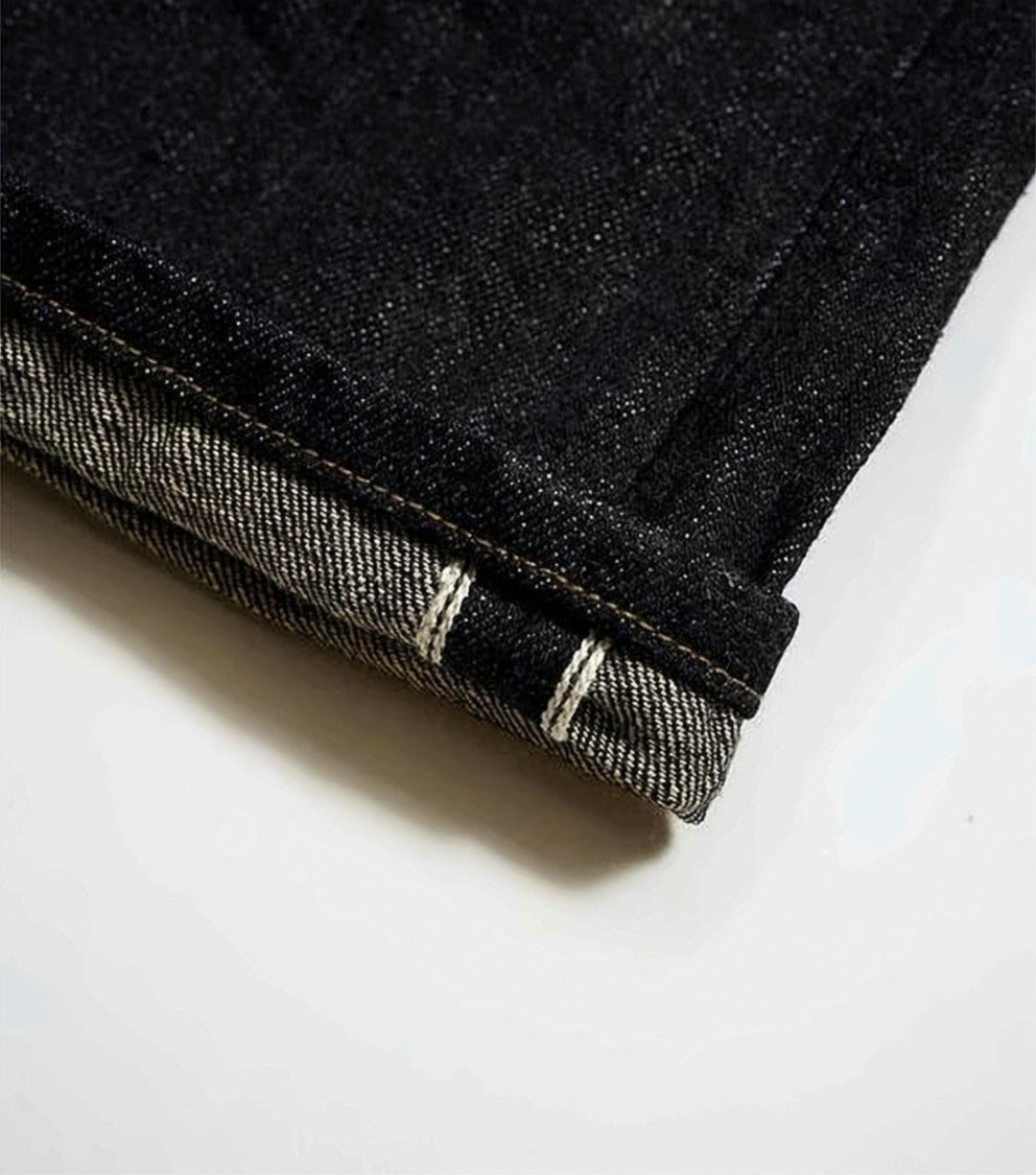Nigel Cabourn Relaxed Fit Black Denim Shorts With Five-Pocket Design