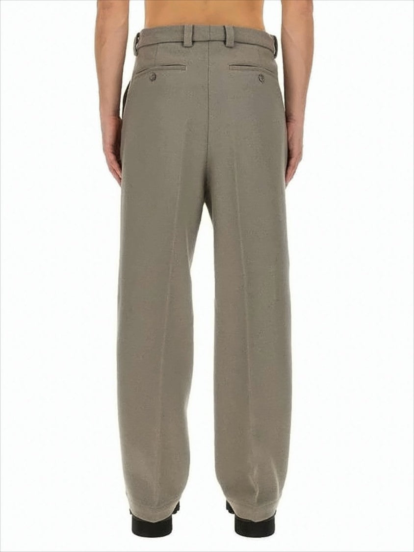 Ami Relaxed Straight-Leg Suit Pants With Mid-Rise Waist