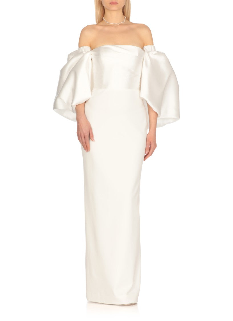 Solace London White Floris Maxi Dress