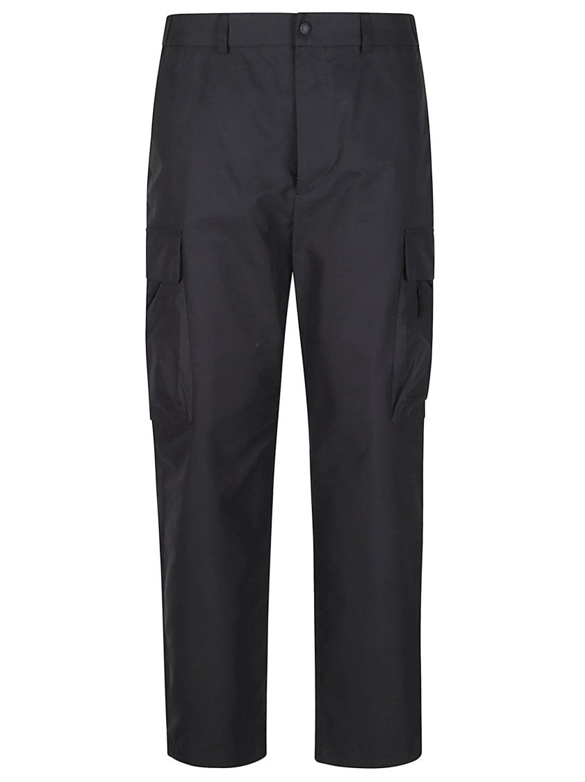 Moncler Straight-Leg Sports Cargo Cotton-Blend Pants