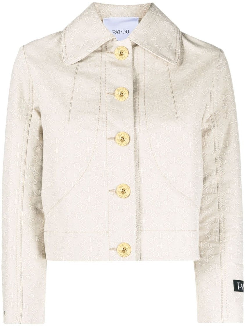 Patou Cropped Beige Tailored Jacket