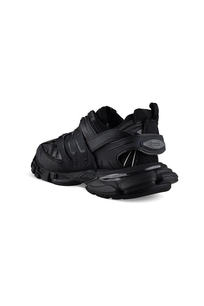 Balenciaga Black Mesh Nylon Track Sneakers
