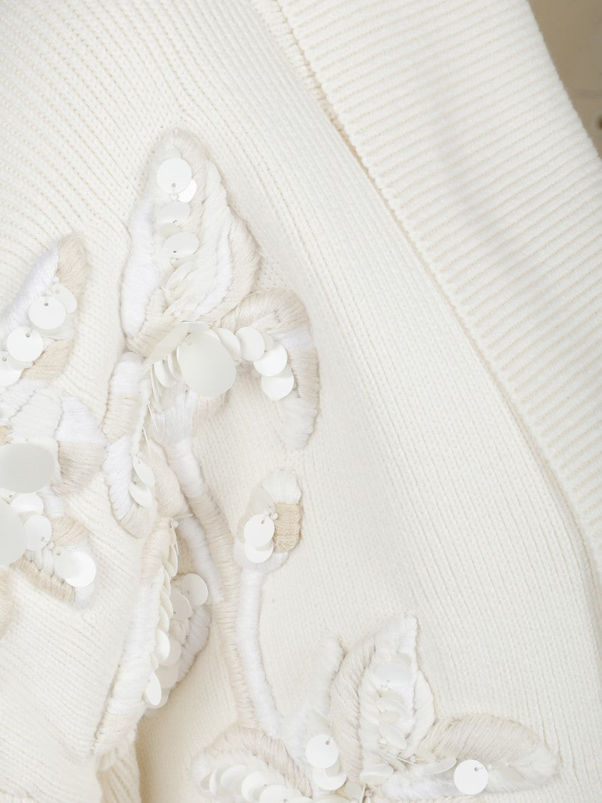 Golden Goose Embroidered Floral Cardigan