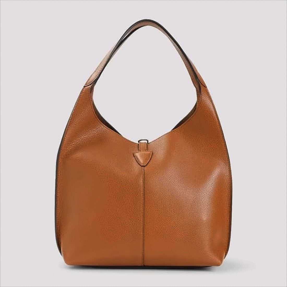Tod's Textured Calf Leather Shoulder Bag With T-Buckle Closure