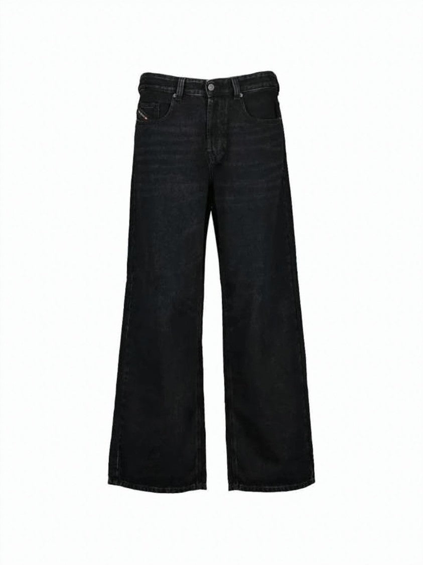 Diesel Relaxed Fit Black Denim Pants