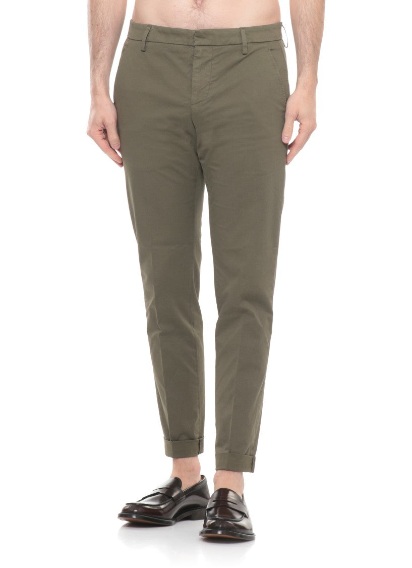 Dondup Green Gaubert Cotton Chino Pants