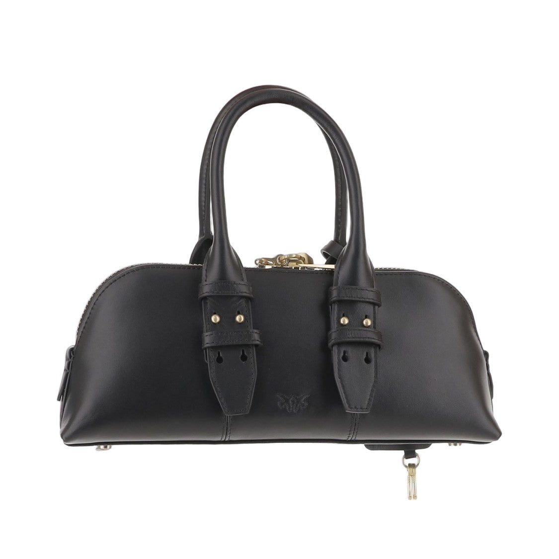 Pinko Escape Horizontal Leather Bowling Bag