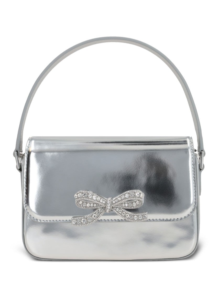 Self-Portrait Silver Leather Micro Bag