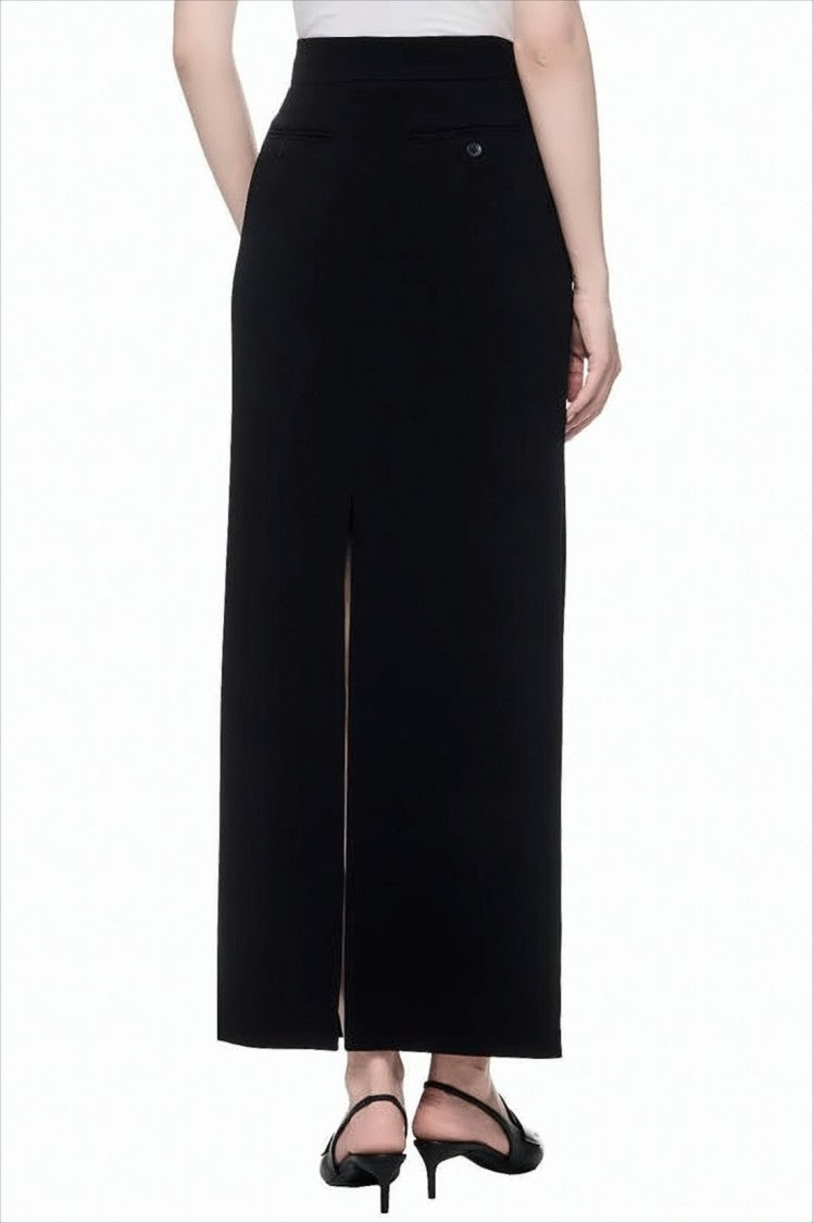 Max Mara High-Waisted Black Maxi Skirt