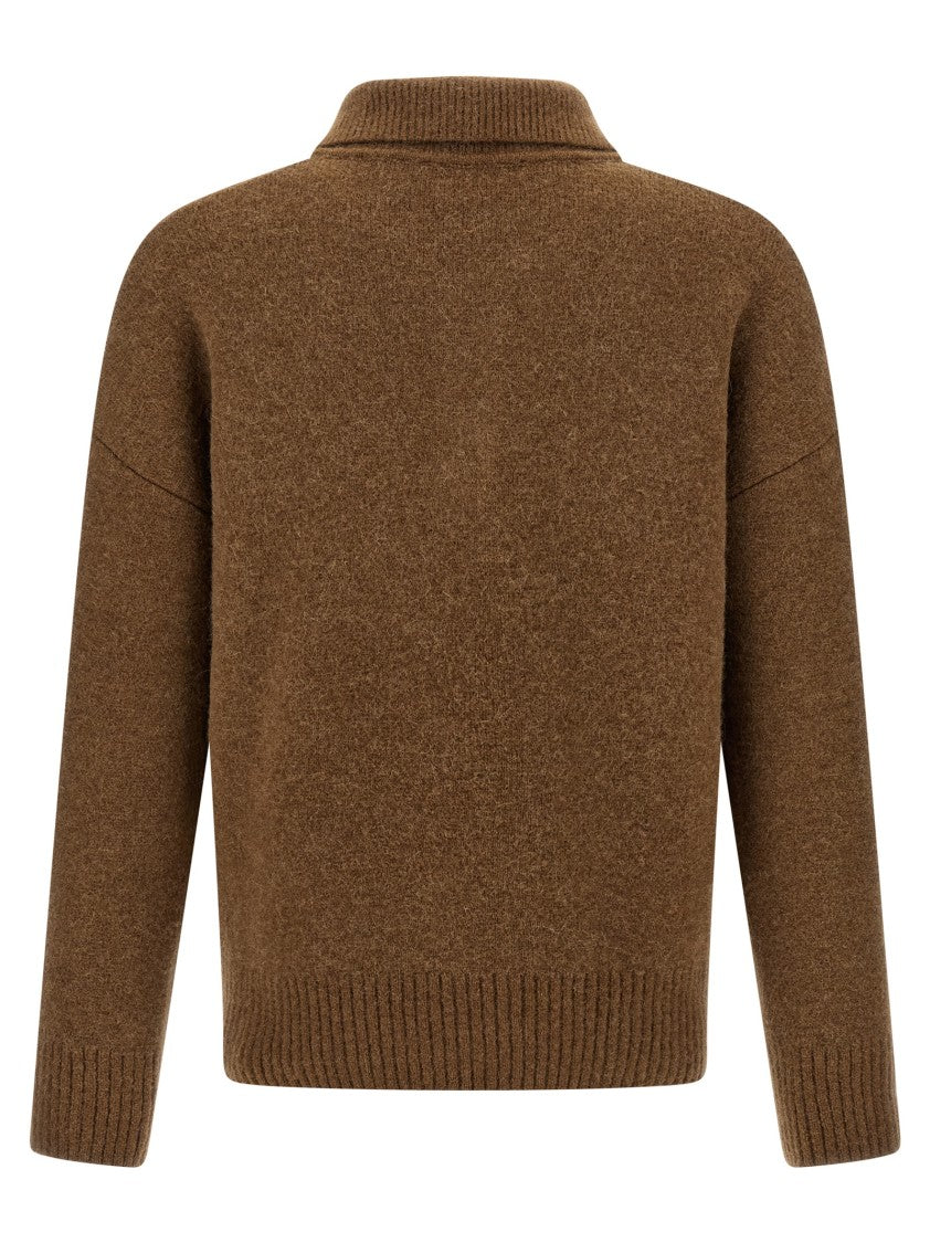 Ami Wool And Alpaca Blend Sweater