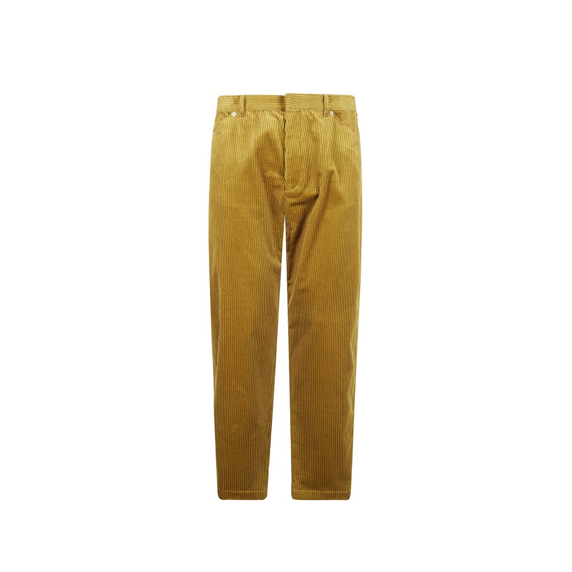 Prada Pinwale Corduroy Trousers With Velvet Texture And Tailored Fit
