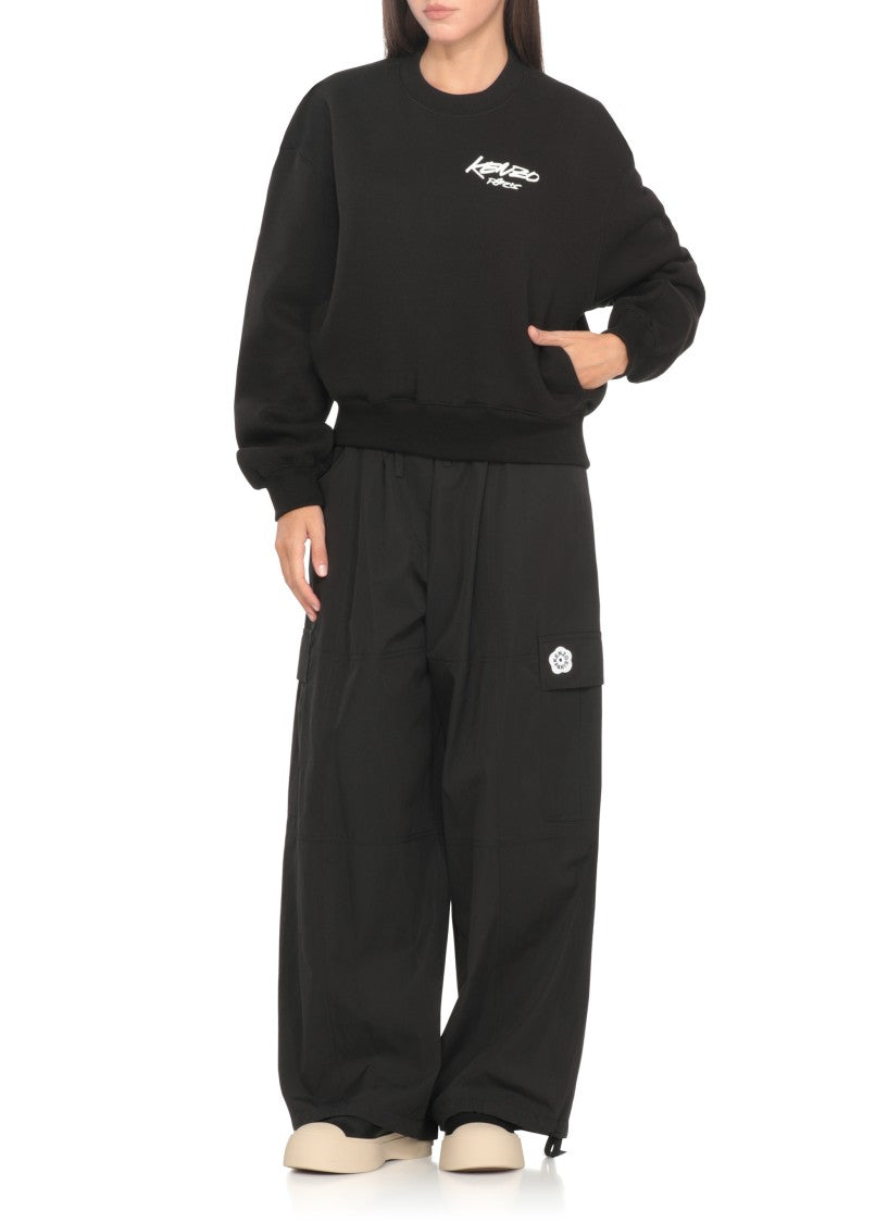 Kenzo Logo Sweatshirt In Soft Cotton