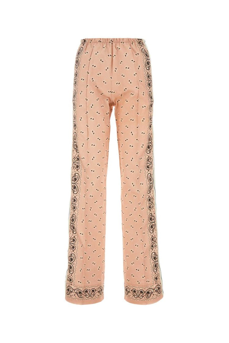 Palm Angels Printed Linen Blend Pant