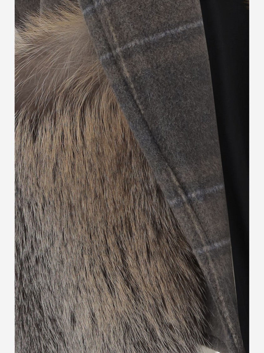 Blancha Alpaca And Wool Blend Vest With Fur