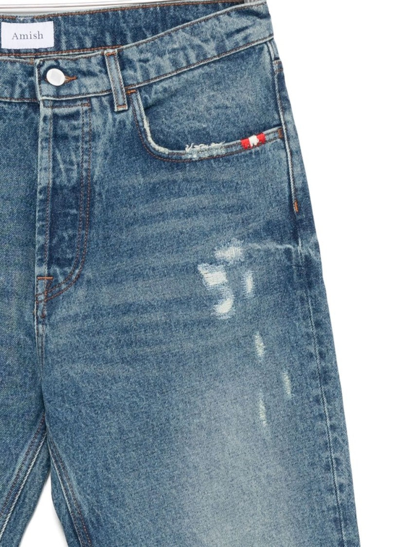 Amish Classic Blue Denim Jeans