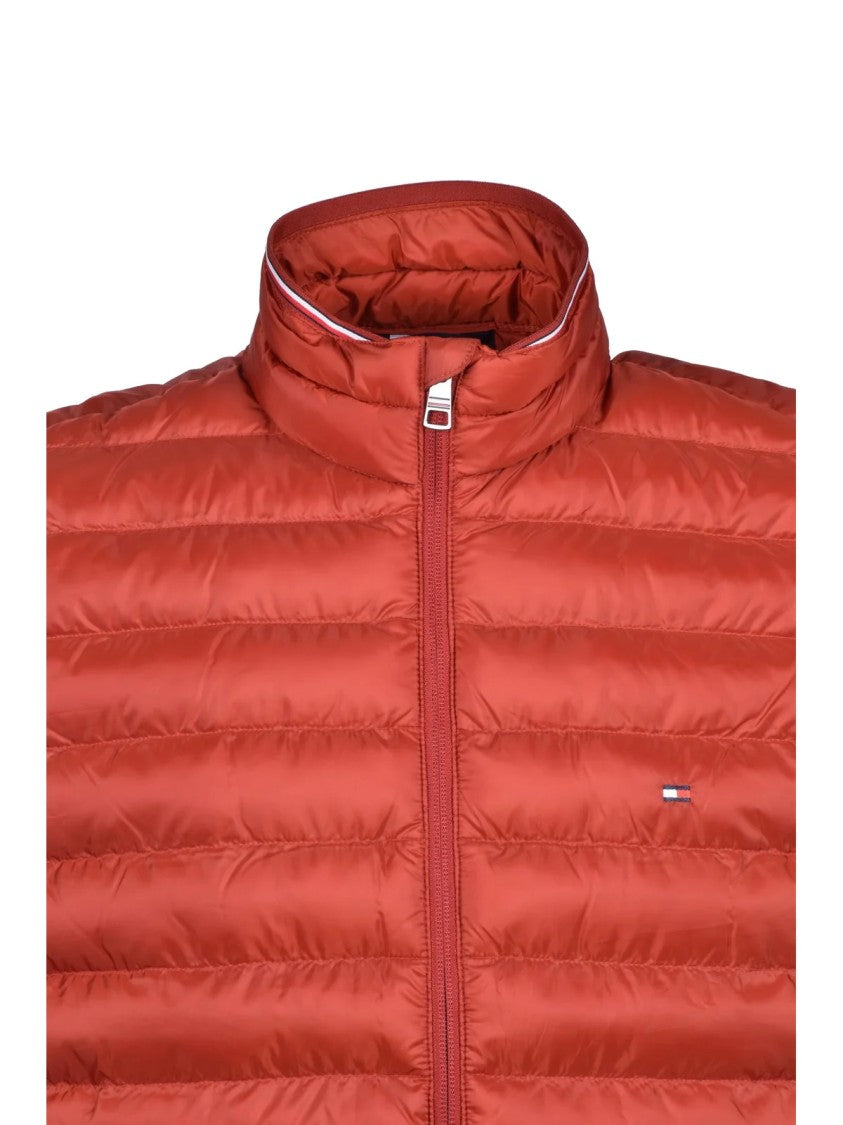 Tommy Hilfiger Rust Polyester Men's Padded Gilet