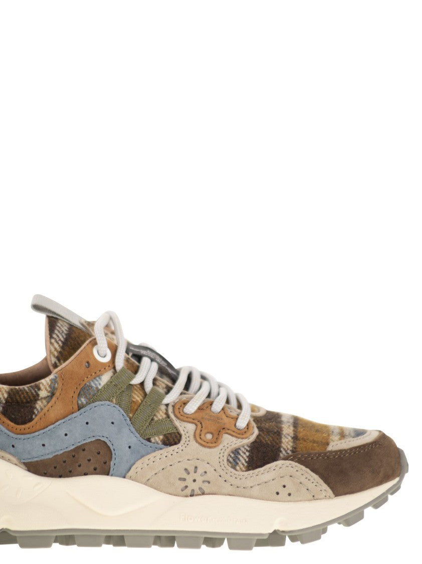 Flower Mountain Yamano 3 - Suede And Wool Sneakers