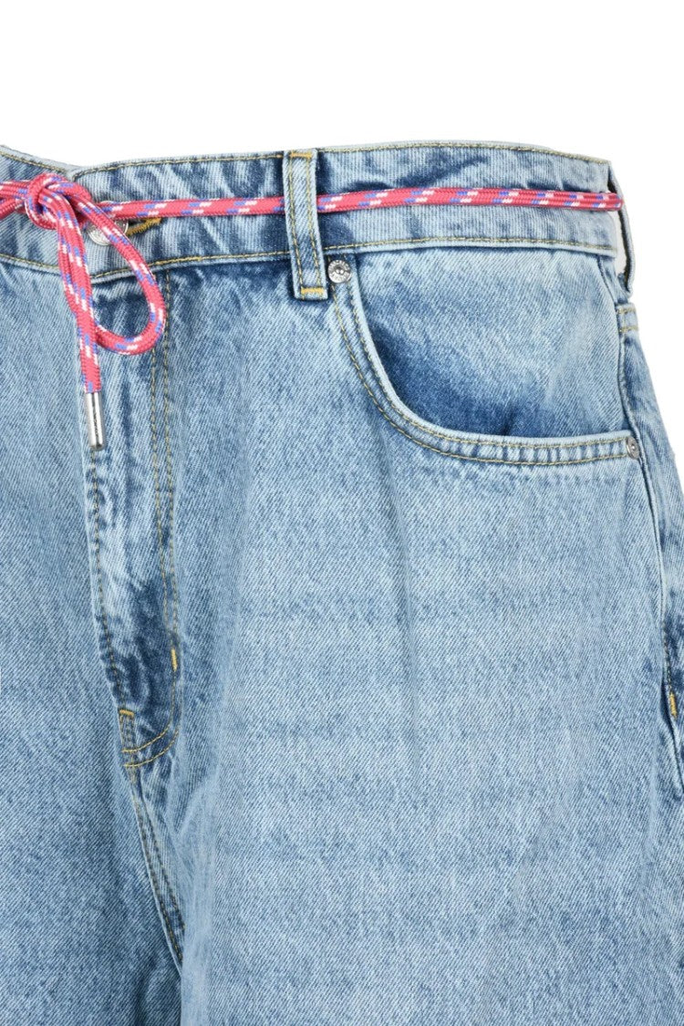 Mo5ch1no Jeans Wide Leg Baggy - Denim