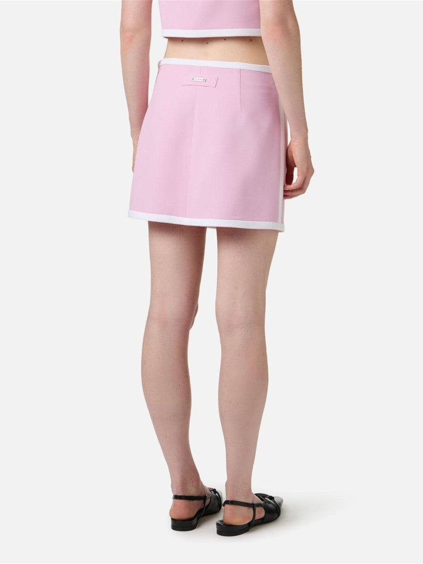 Iceberg Low-Waisted Viscose Cady Mini Skirt