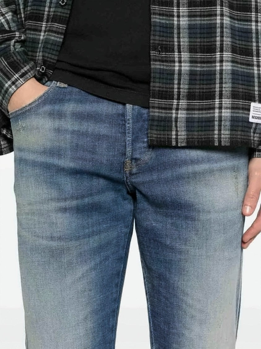 Diesel Straight-Fit Denim Pants With Faded Wash