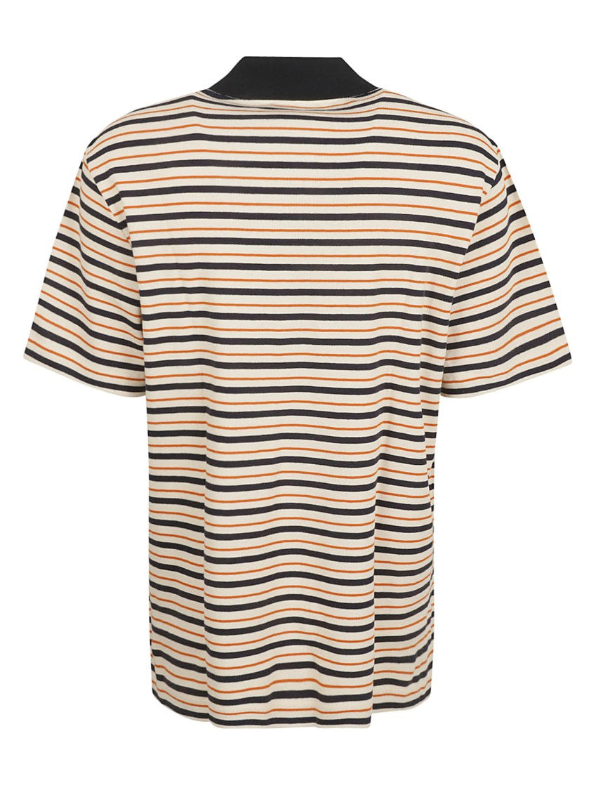 Lanvin Horizontal Striped Polo Shirt