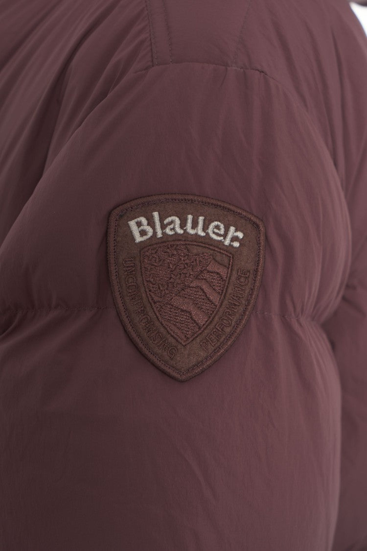 Blauer Long Quilted Puffer Coat With Cozy Hood And Maxi Length