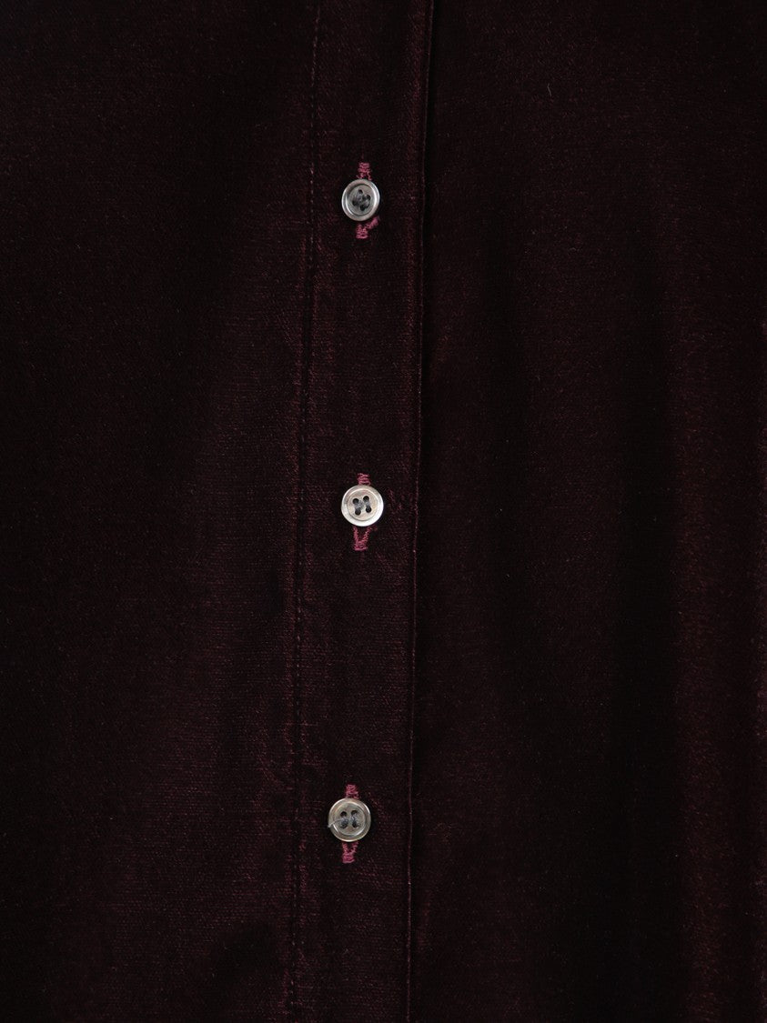 Blanca Vita Oversized Velvet Shirt