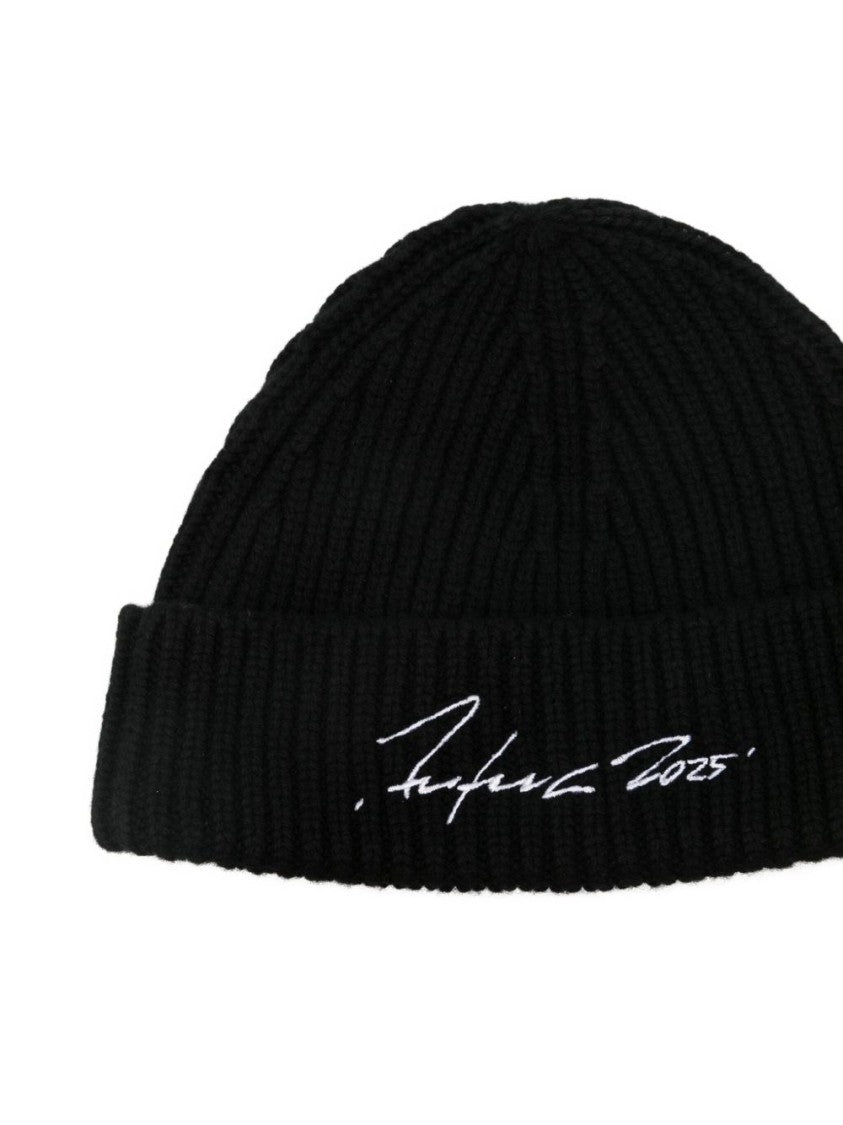 Kenzo Ribbed Knit Hat With Embroidered Detail