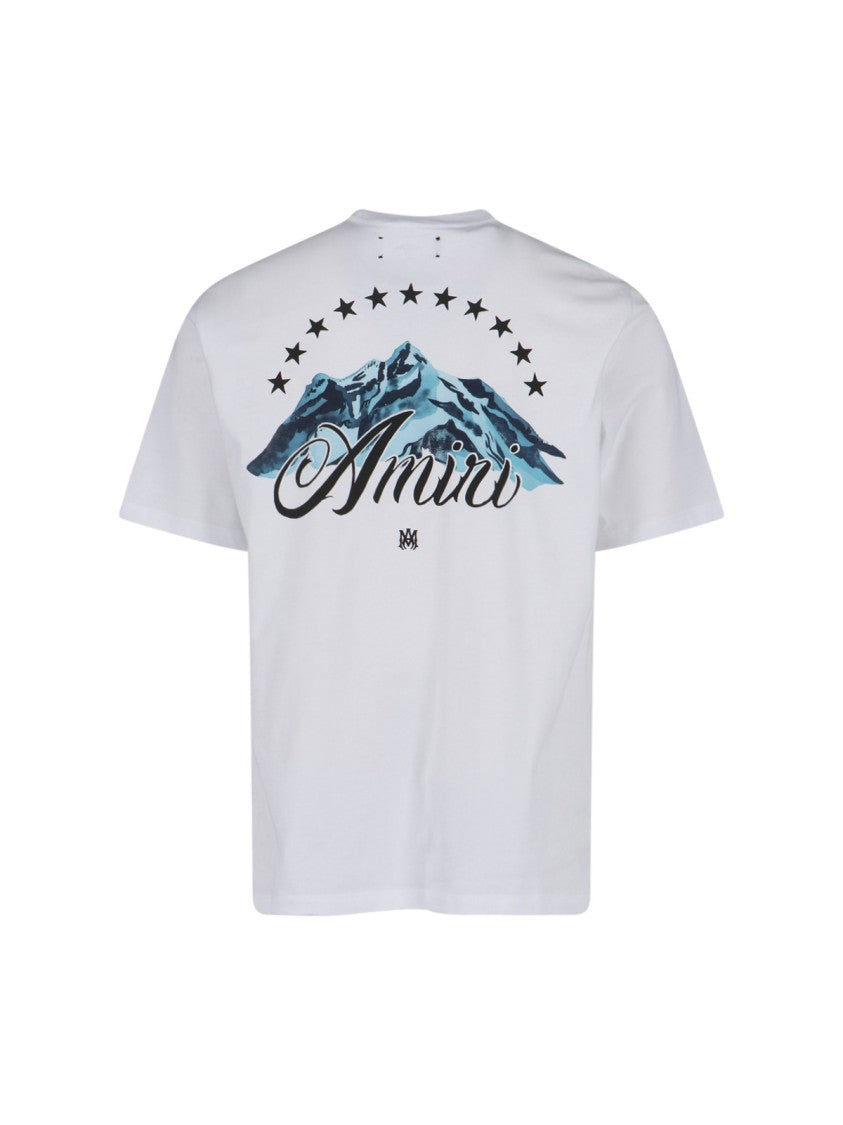 Amiri "Mountain" Logo T-Shirt – White