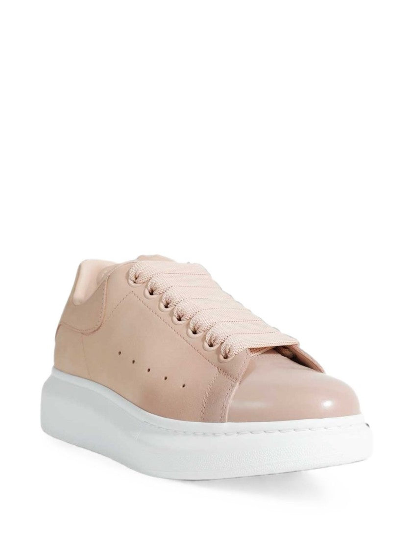 Alexander Mcqueen Smooth Calfskin Glossy Toe Cap Sneakers