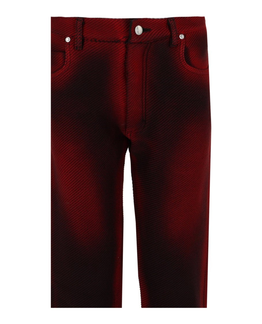 Ferragamo Ribbed Airbrush Pants