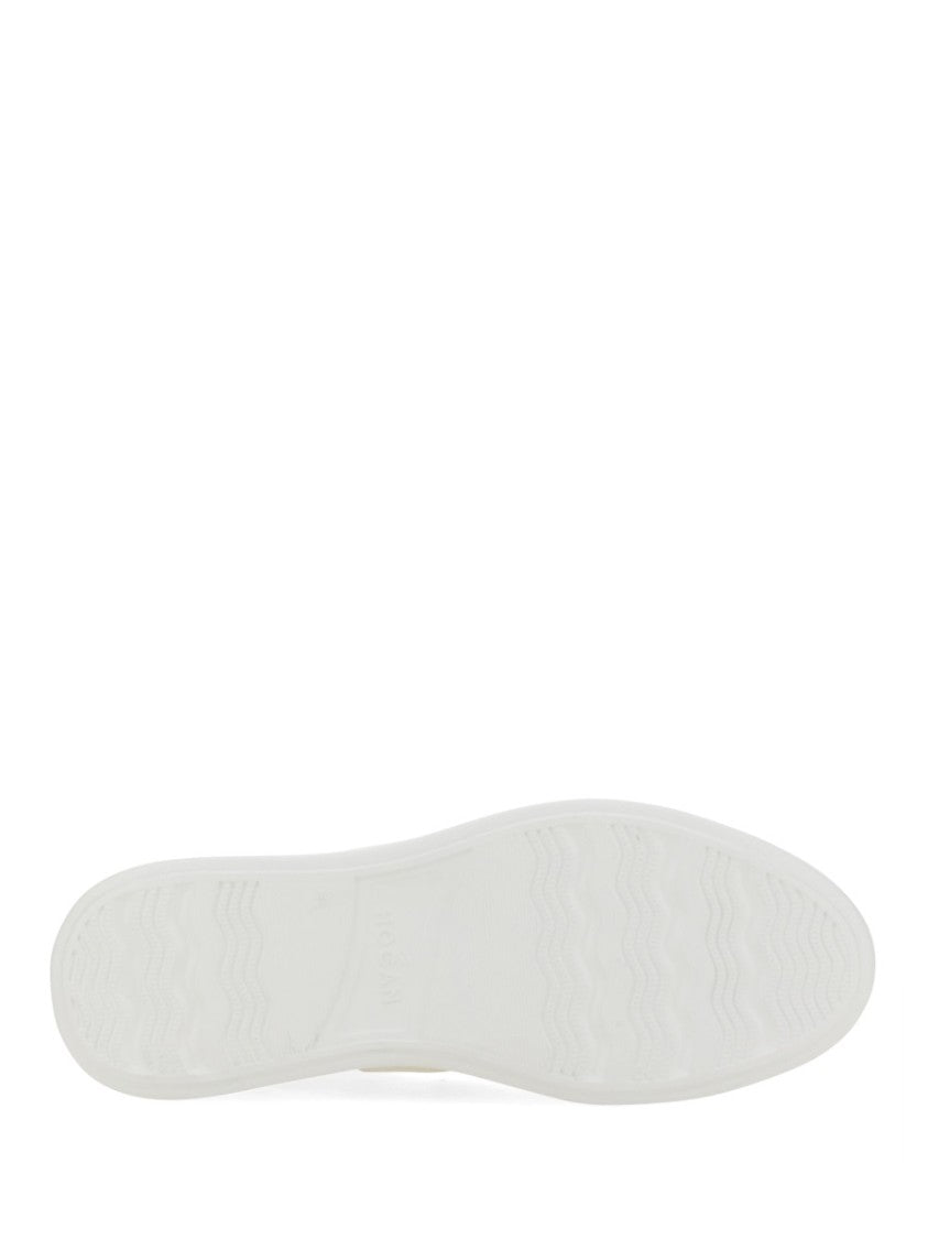 Hogan Rebel Low-Top Textured Mutton Leather Sneakers