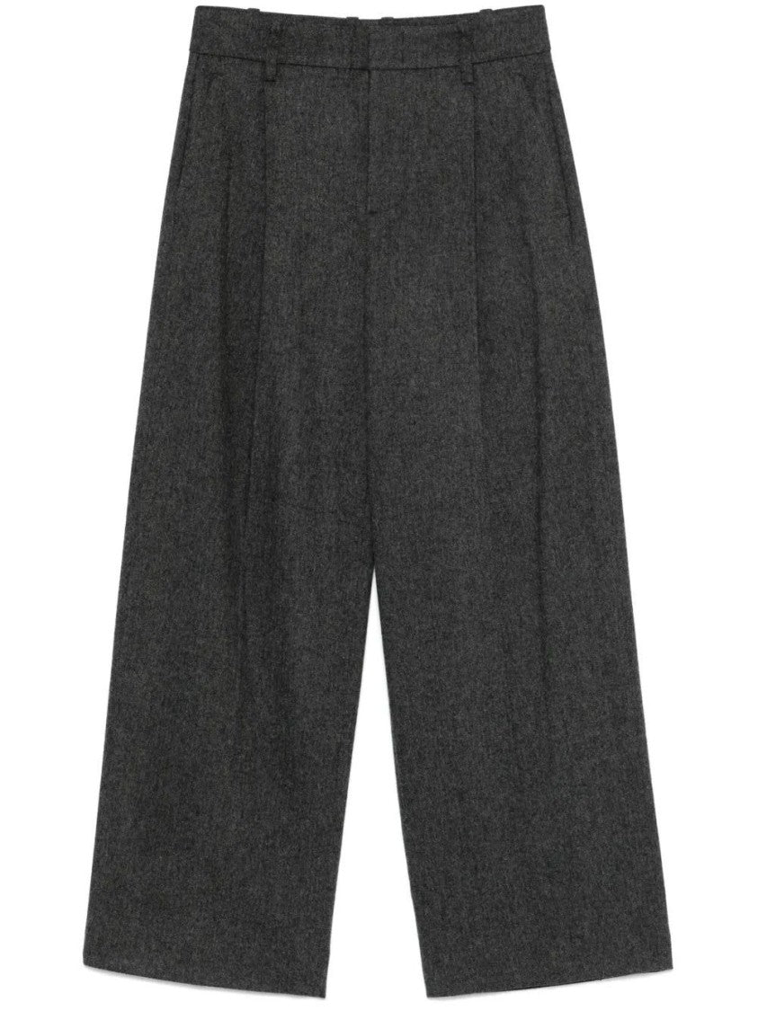 Vince Herringbone Wide Leg Trouser