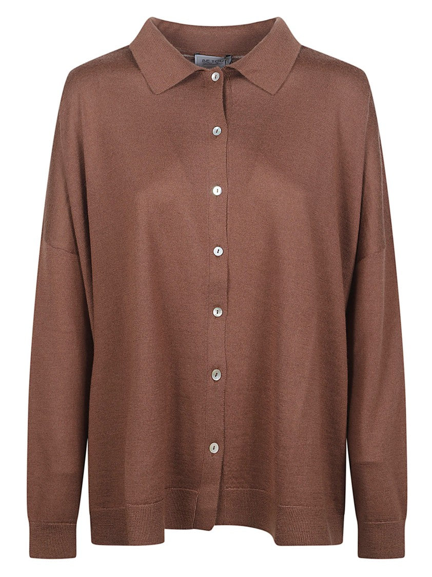 Be You Brown Button-Up Shirt