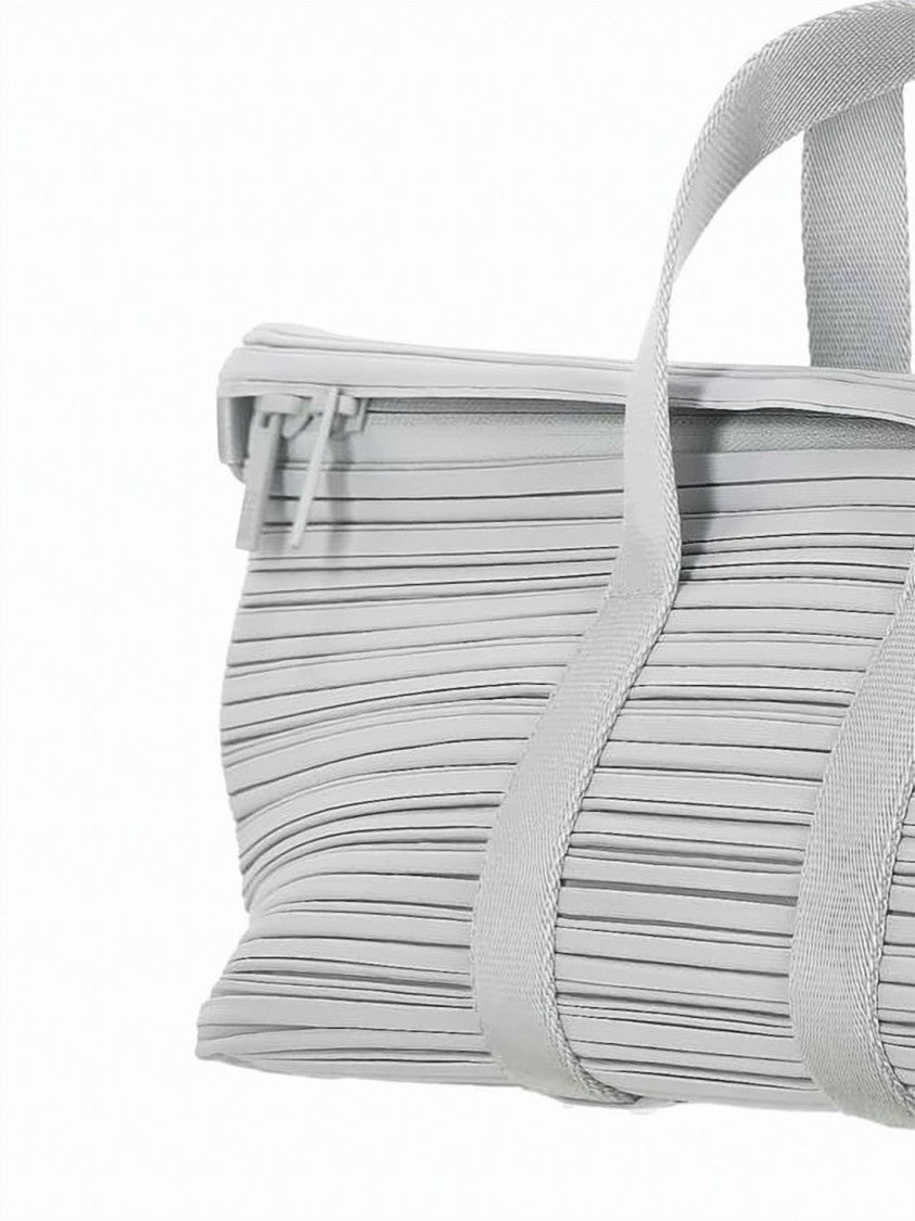 Pleats Please Elegantly Textured Crossbody Bag With Adjustable Shoulder Strap