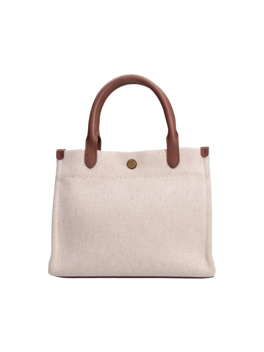 Burberry Beige Cotton Clovelly Tote Bag