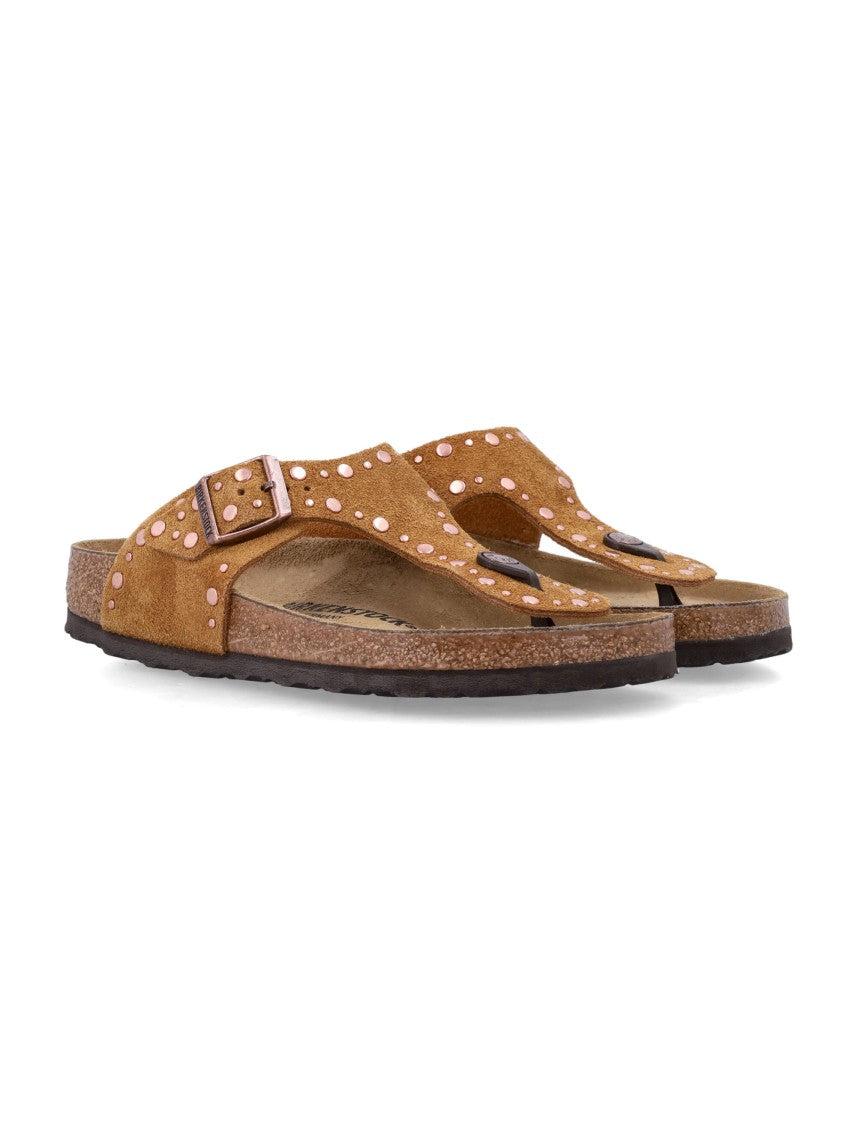 Birkenstock Gizeh Rivet Suede Infradito Sandals
